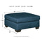 Darcy - Blue - Oversized Accent Ottoman-Washburn's Home Furnishings