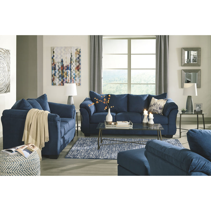 Darcy - Blue - Sofa-Washburn's Home Furnishings