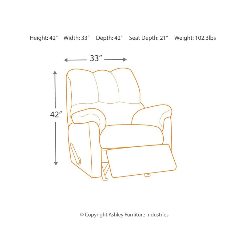 Darcy - Light Brown - Rocker Recliner-Washburn's Home Furnishings