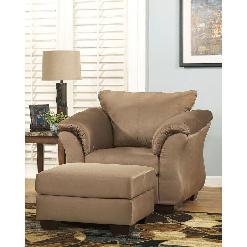 Darcy - Mocha - 2 Pc. - Chair With Ottoman-Washburn's Home Furnishings