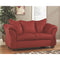 Darcy - Red - Loveseat-Washburn's Home Furnishings