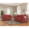 Darcy - Red - Loveseat-Washburn's Home Furnishings