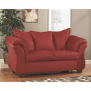 Darcy - Red - Loveseat-Washburn's Home Furnishings