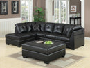 Darie - Sectional - Black-Washburn's Home Furnishings