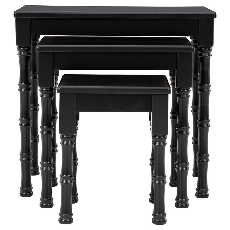 Dasonbury - Black - Accent Table Set (3/cn)-Washburn's Home Furnishings