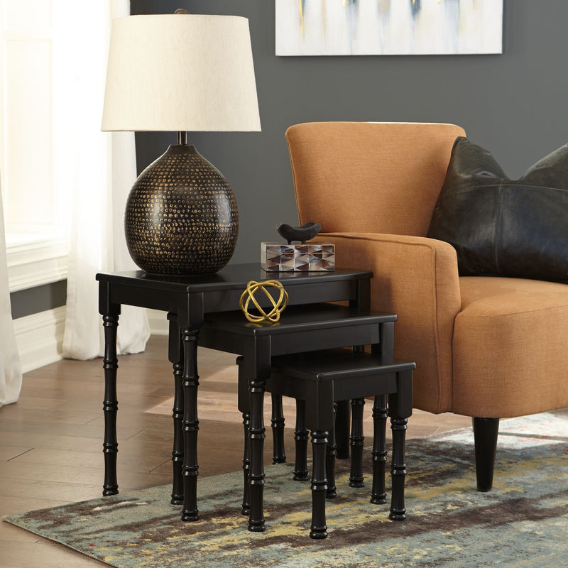 Dasonbury - Black - Accent Table Set (3/cn)-Washburn's Home Furnishings