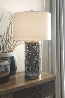 Dayo - Gray/gold Finish - Metal Table Lamp (1/cn)-Washburn's Home Furnishings