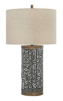 Dayo - Gray/gold Finish - Metal Table Lamp (1/cn)-Washburn's Home Furnishings