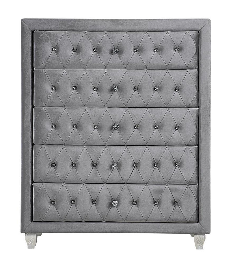 Deanna Bedroom - Chest - Gray-Washburn's Home Furnishings