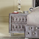 Deanna Bedroom - Nightstand - Gray And Gray-Washburn's Home Furnishings