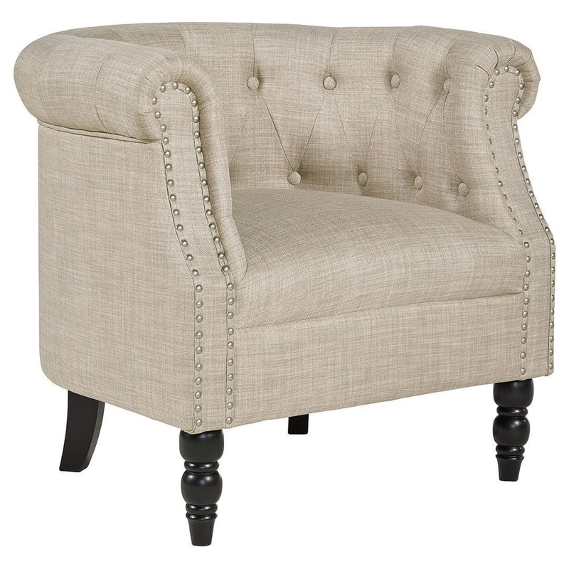 Deaza - Beige - Accent Chair-Washburn's Home Furnishings