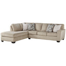 Decelle - Putty - Left Arm Facing Chaise 2 Pc Sectional-Washburn's Home Furnishings