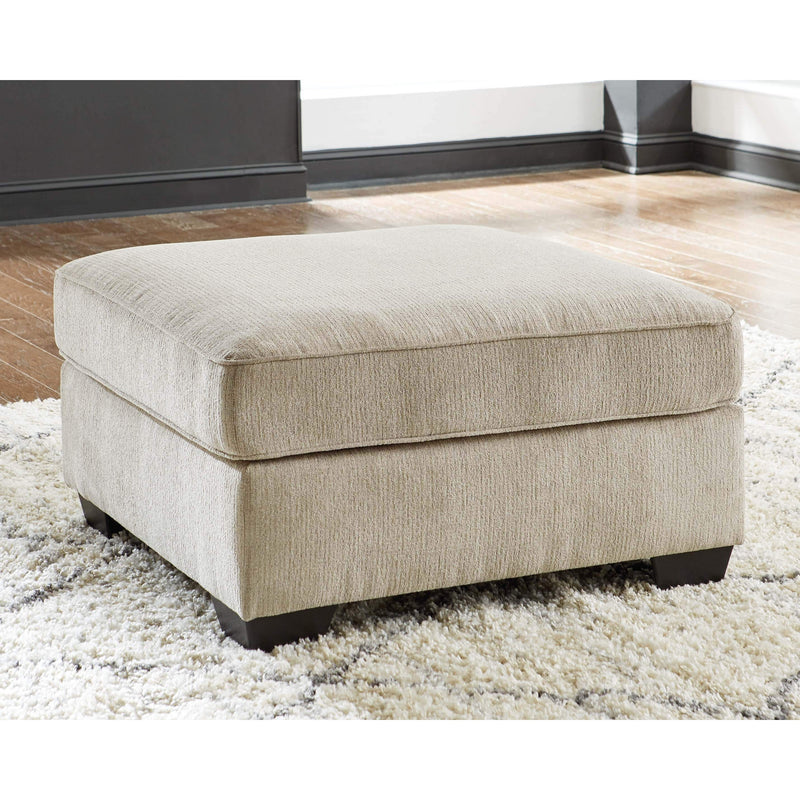 Decelle - Putty - Oversized Accent Ottoman-Washburn's Home Furnishings