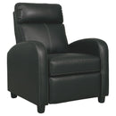 Declo - Black - Low Leg Recliner-Washburn's Home Furnishings