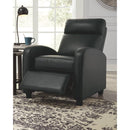 Declo - Black - Low Leg Recliner-Washburn's Home Furnishings