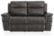 Dendron - Charcoal - Reclining Power Loveseat-Washburn's Home Furnishings