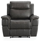 Dendron - Charcoal - Zero Wall Power Recliner-Washburn's Home Furnishings