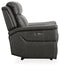 Dendron - Charcoal - Zero Wall Power Recliner-Washburn's Home Furnishings