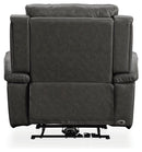 Dendron - Charcoal - Zero Wall Power Recliner-Washburn's Home Furnishings