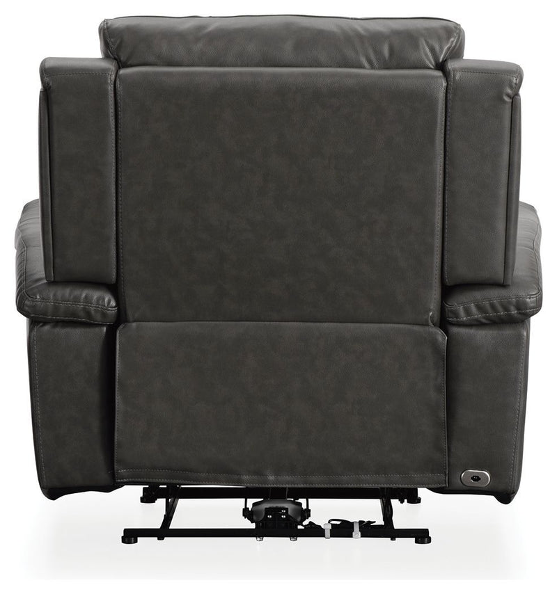 Dendron - Charcoal - Zero Wall Power Recliner-Washburn's Home Furnishings