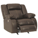 Denoron - Chocolate - Power Rocker Recliner-Washburn's Home Furnishings