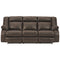 Denoron - Chocolate - Reclining Power Sofa-Washburn's Home Furnishings