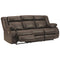 Denoron - Chocolate - Reclining Power Sofa-Washburn's Home Furnishings