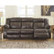 Denoron - Chocolate - Reclining Power Sofa-Washburn's Home Furnishings