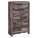 Derekson - Multi Gray - Five Drawer Chest-Washburn's Home Furnishings