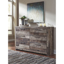 Derekson - Multi Gray - Six Drawer Dresser-Washburn's Home Furnishings