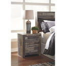 Derekson - Multi Gray - Two Drawer Night Stand-Washburn's Home Furnishings