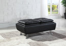 Dilleston Collection - Black - Ottoman-Washburn's Home Furnishings