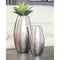 Dinesh - Silver Finish - Vase Set (2/cn)-Washburn's Home Furnishings