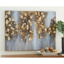 Donier - Blue/gold Finish - Wall Art-Washburn's Home Furnishings