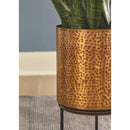 Donisha - Antique Brass Finish - Planter Set (2/cn)-Washburn's Home Furnishings