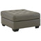 Donlen - Gray - Oversized Accent Ottoman-Washburn's Home Furnishings