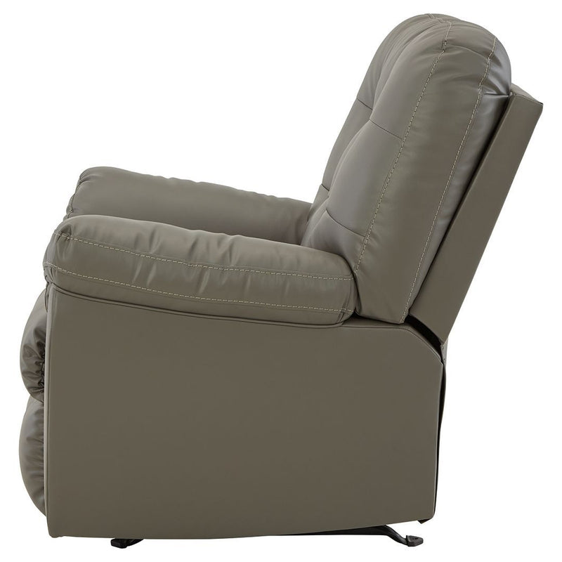 Donlen - Gray - Rocker Recliner-Washburn's Home Furnishings