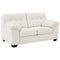 Donlen - White - Loveseat-Washburn's Home Furnishings