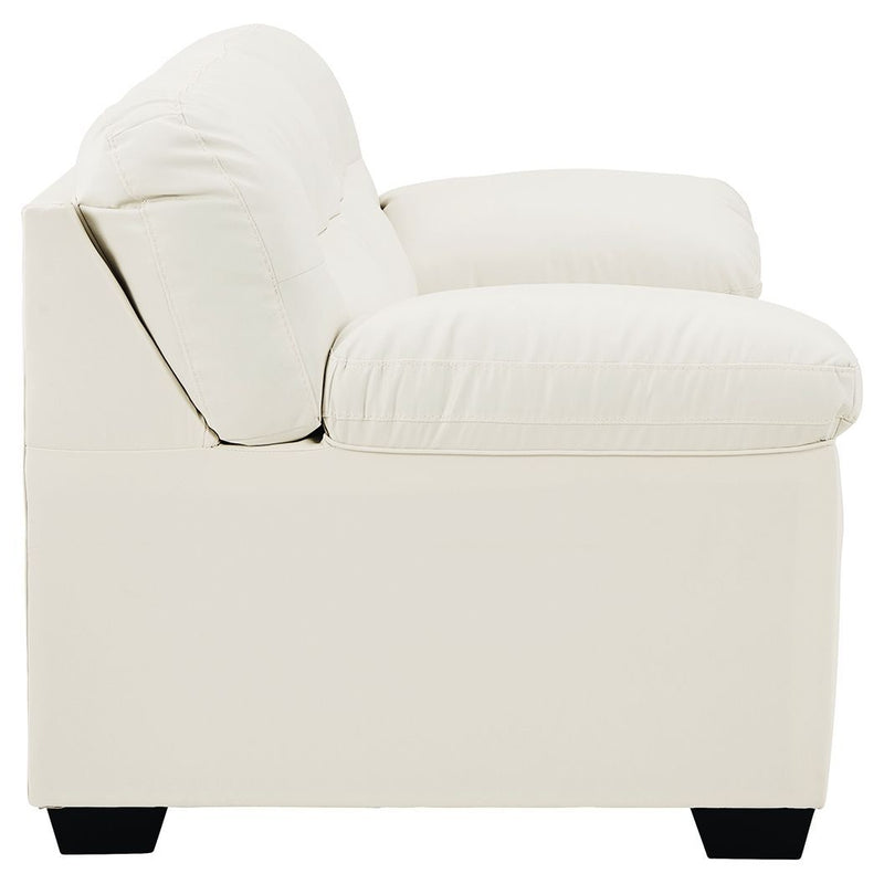 Donlen - White - Loveseat-Washburn's Home Furnishings