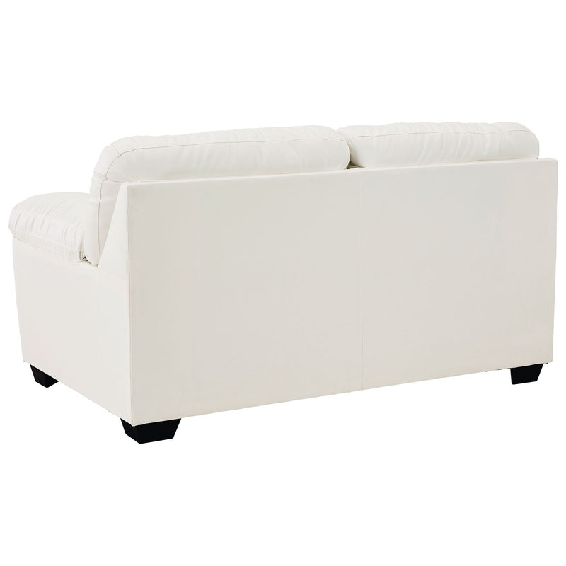 Donlen - White - Loveseat-Washburn's Home Furnishings