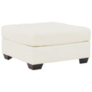 Donlen - White - Oversized Accent Ottoman-Washburn's Home Furnishings