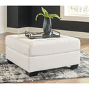 Donlen - White - Oversized Accent Ottoman-Washburn's Home Furnishings