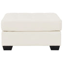 Donlen - White - Oversized Accent Ottoman-Washburn's Home Furnishings