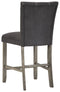 Dontally - Black / Gray - Counter Height Bar Stool (set Of 2)-Washburn's Home Furnishings