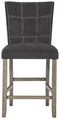 Dontally - Black / Gray - Counter Height Bar Stool (set Of 2)-Washburn's Home Furnishings