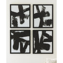 Doro - Black/white - Wall Art Set (4/cn)-Washburn's Home Furnishings