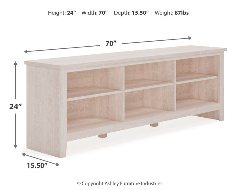 Dorrinson - Antique White - Extra Large Tv Stand-Washburn's Home Furnishings