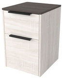 Dorrinson - White / Black / Gray - File Cabinet-Washburn's Home Furnishings