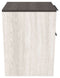 Dorrinson - White / Black / Gray - File Cabinet-Washburn's Home Furnishings