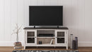 Dorrinson - White / Black / Gray - Lg Tv Stand W/fireplace Option-Washburn's Home Furnishings